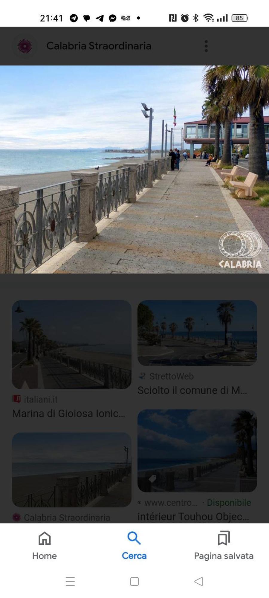 Bandiera Blu Marina di Gioiosa Ionica Rum bild